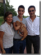 ALESSANDRO CON GENITORI E MAYA SETTEMBRE 2013